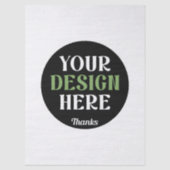 Papier Mousseline baiser personnalisé, unique, élégant et minimalist (Recto)