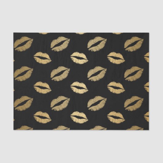 Papier Mousseline Baisers dorés (Recto)