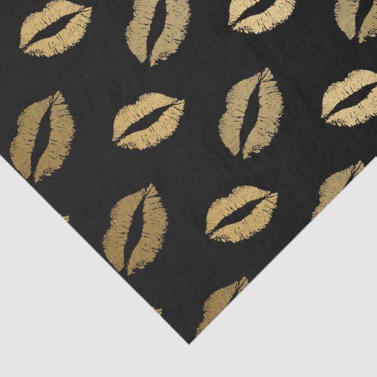 Papier Mousseline Baisers dorés (Détail)