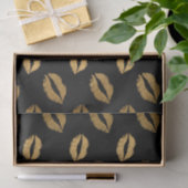 Papier Mousseline Baisers dorés (Cadeau)