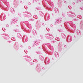 Papier Mousseline Baisers partout (blanc) (Détail)