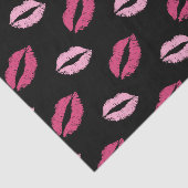 Papier Mousseline Baisers roses (Détail)