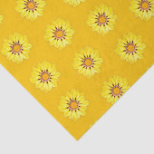 Papier Mousseline Baisson africain / Gazania, Jaune de moutarde (Détail)