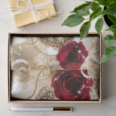 Papier Mousseline Bal masqué d'anniversaire Cream Gold (Cadeau)