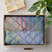 Papier Mousseline Balances de sirènes bleues vertes Hologramme Décou (Cadeau)