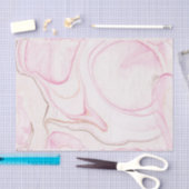 Papier Mousseline Balances en marbre blanc et rose moderne (Artisanat)