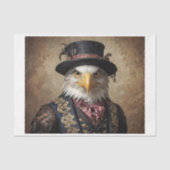 Papier Mousseline Bald Eagle en robe victorienne (Recto)