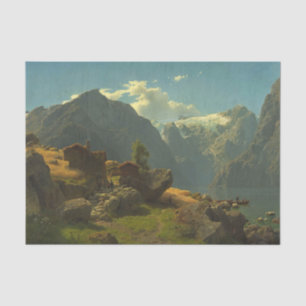 Papier Mousseline Bale beach, Hans Fredrik Gude