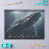 Papier Mousseline Baleine à bosse étonnante (Artisanat)