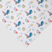 Papier Mousseline Baleine nautique (Détail)