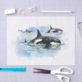 Papier Mousseline Baleine tueuse (Artisanat)