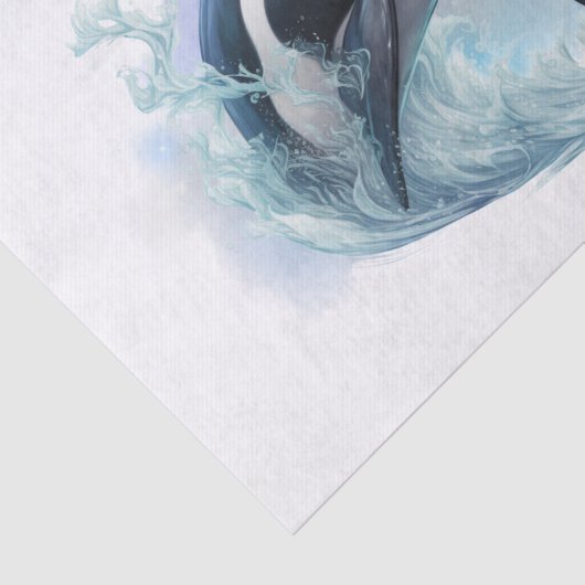 Papier Mousseline Baleine tueuse (Détail)