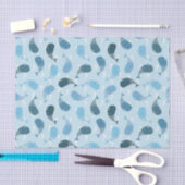 Papier Mousseline Baleines (Artisanat)