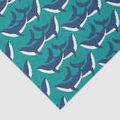 Papier Mousseline Baleines Bleues Bleues Bleues Bleues Bleues Bleues (Détail)