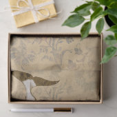 Papier Mousseline Baleines et découpage floral Abstrait (Cadeau)