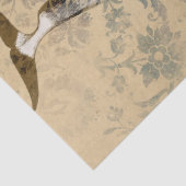 Papier Mousseline Baleines et découpage floral Abstrait (Détail)