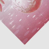 Papier Mousseline Balle de Noël rose (Détail)