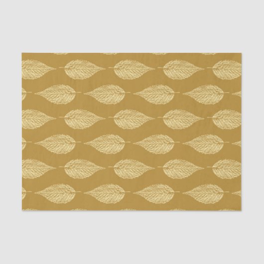 Papier Mousseline Balle en feuille de hêtre Impression, Jaune de mou (Recto)