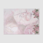 Papier Mousseline Ballerina Ballet Chaussures Roses Rose Découpage (Recto)