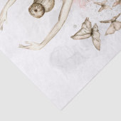Papier Mousseline Ballerina Butterfly Watercolor Decoupage (Détail)