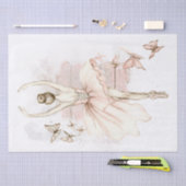 Papier Mousseline Ballerina Butterfly Watercolor Decoupage (Artisanat)