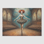 Papier Mousseline Ballerina classique de danse gothique - Découpage  (Recto)