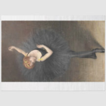 Ballerina dans le papier de découpage noir
