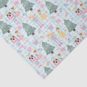 Papier Mousseline Ballerina En vichy Noisette rose de Noël (Détail)