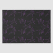 Papier Mousseline Ballerina Outlines Black Tissue Paper (Recto)