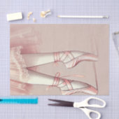 Papier Mousseline Ballerina rose orteils pointus fête d'anniversaire (Artisanat)