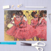Papier Mousseline Ballerinas - Danseurs roses, art de Degas (Artisanat)