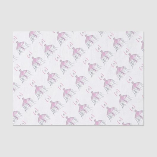 Papier Mousseline Ballerine de méduses - Annette (Recto)