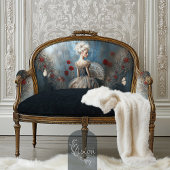 Papier Mousseline Ballet baroque, élégant Rococo Portrait & Poppies