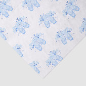 Papier Mousseline Ballet bleu Anniversaire Pointe Chaussures (Détail)