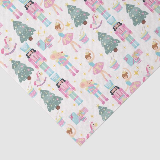 Papier Mousseline Ballet Casse-noix rose mignon (Détail)