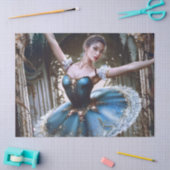 Papier Mousseline Ballet Dancer dans un bleu Tutu Birthday Cadeau (Artisanat)