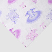 Papier Mousseline Ballet rose et violet Anniversaire Chaussures Tutu (Détail)