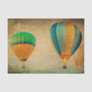 Papier Mousseline Ballon vintage à air chaud