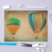 Papier Mousseline Ballon vintage à air chaud (Artisanat)