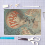 Papier Mousseline Ballon vintage à air chaud (Artisanat)