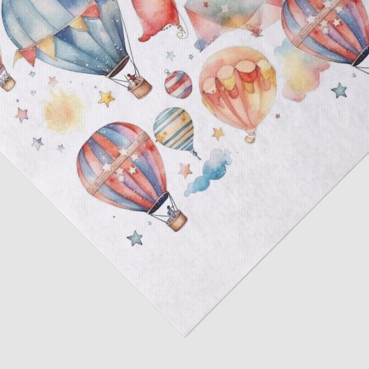 Papier Mousseline Ballons à air chaud (Détail)