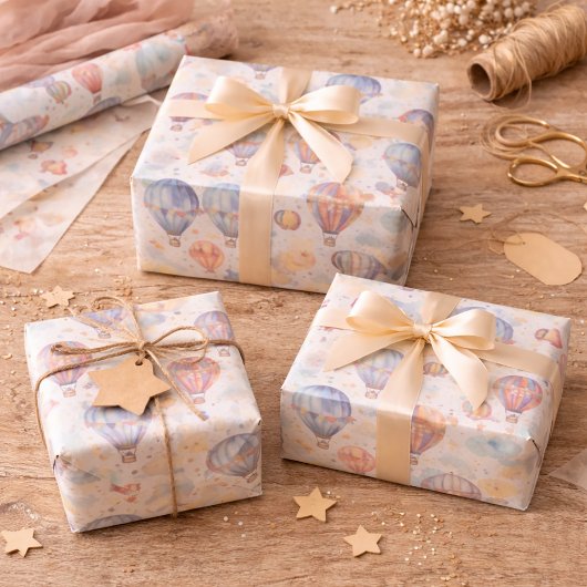 Papier Mousseline Ballons à air chaud