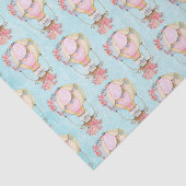 Papier Mousseline Ballons d'air chaud mignon avec Motif d'aquarelle  (Détail)