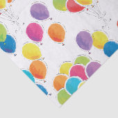 Papier Mousseline Ballons d'anniversaire colorés (Détail)