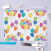 Papier Mousseline Ballons d'anniversaire colorés (Artisanat)