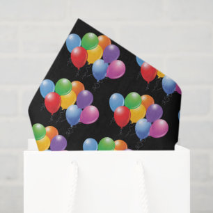 Papier Mousseline Ballons d'anniversaire papier de tissus