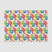 Papier Mousseline Ballons d'anniversaire papier de tissus (Recto)