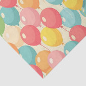 Papier Mousseline Ballons de fête de différentes couleurs (Détail)