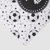 Papier Mousseline Ballons de football (Détail)