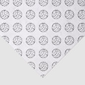Papier Mousseline Ballons de volley-ball noir/blanc, blanc (Détail)